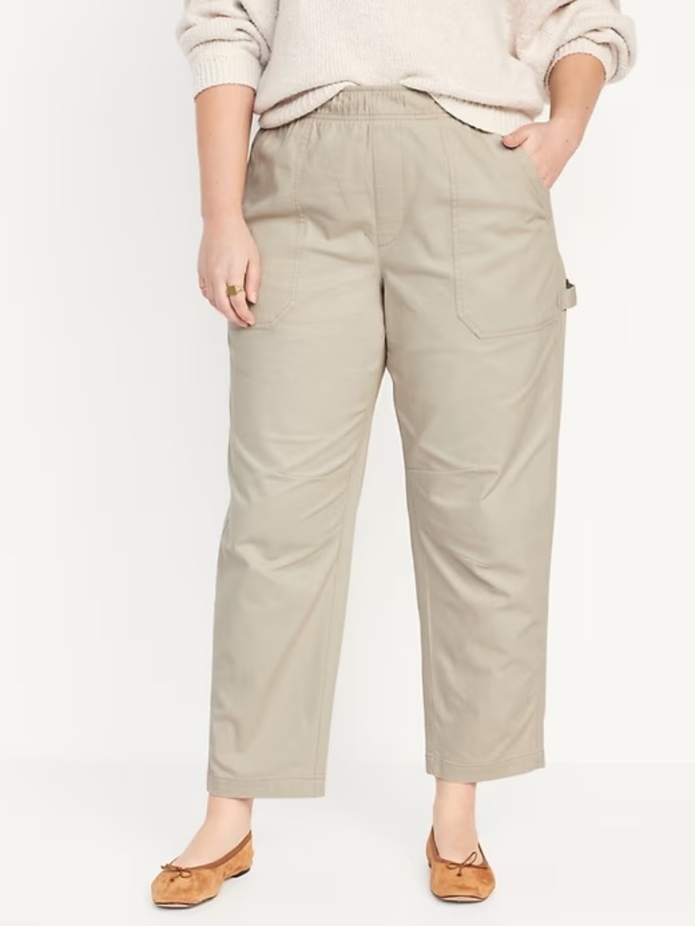 Old Navy High Rise Pulla Utility Pants - Picture 2 of 9